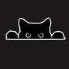 Pegatinas para Coche Gato Curioso de Comercio Electrónico Transfronterizo Creativas Personalizadas Divertidas de Dibujos Animados Pegatinas para Vidrio de Computadora Motocicleta