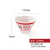 Mesa Tendencia Nacional Melamina Platos Tazones Comerciales para Fideos Olla Caliente Platos Especiales Buena Suerte y Prosperidad Estilo Hong Kong Tazones de Arroz Tazones de Arroz con Patas de Cerdo