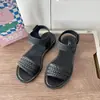 Zapatillas de Nuevo Estilo para Mujer Sandalias Romanas de Verano Estilo Hada Celebridad de Internet Sandalias Planas de Moda para Usar al Aire Libre Sandalias de Playa de Comercio Exterior