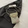 Bolsas Femininas Transfronteiriças 2026 Novo Modelo Novo Estilo Chinês Bolsa para Celular Bolsa de Ombro Bordada Bolsa Transversal de Nicho Carteira de Moedas Leve