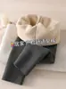 Leggings de maternidade para outono e inverno, forrados com fleece, espessados, plus size, calças de algodão para grávidas, roupas externas femininas para primavera, outono e inverno