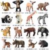 Modelo Simulado de Animal Selvagem Infantil Sólido Tigre Elefante Ornamentos Guepardo Panda Girafa Rinoceronte Brinquedo