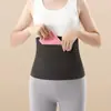 Soporte lumbar DeRong soporte lumbar bolsa para soporte lumbar protección contra el frío cuidado postparto más hombres y mujeres doble bolsillo cálido en el vientre cinturón lumbar protección térmica protección del estómago calefacción