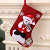 Meias de Natal Transfronteiriças Saco de Presente de Natal Meias Pequenas de Natal Pingente Saco Decoração Pendurada para Árvore de Natal