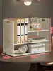 Estante de Livros Prateleira de Armazenamento de Mesa Artefato de Armazenamento Multicamadas para Mesa Porta-Arquivos Organizador de Livros Infantis Prateleira de Armazenamento