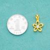 Nuevo Colgante de Flor Pequeña Chapado en Plata de Ley S925 Estilo Ins para Pulsera de Cristal DIY, Pulsera, Collar, Cadena para Clavícula