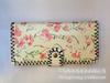 Billetera hecha a mano bolso de mano para mujer estampado nuevo PU tarjetero caricatura estilo étnico billetera floral