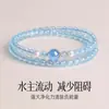 Nuevo Pulsera de Lapislázuli Estilo Chino para Mujer Azul Hidratante Atracción de Riqueza Pulsera de Cristal Blanco Natural Perla Regalo para Novia Mejor Amiga