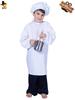 Halloween Niño Pequeño Fiesta de Carnaval Disfraz de Chef Niños Niño Pequeño Espectáculo de Personaje de Escenario Disfraz de Chef