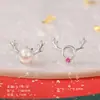Brincos de Natal de prata de lei Xigu E1080/E1055/E1002/E1162/E1429-E1443