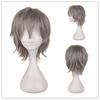Peruca Cosplay Anime Europeia e Americana Transfronteiriça Universal Colorida Harajuku Invertida Cabelo Curto Masculino Estilo Invertido