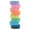 Cinta washi de color sólido, inspirada en dulces, creativa, simple, modelo básico estilo ins, pegatinas de decoración para diario DIY arcoíris