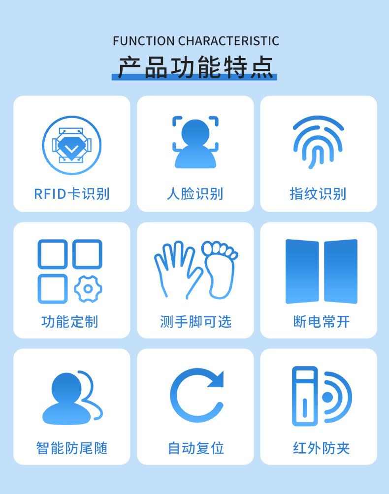 工厂静电闸机三辊闸