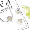 Huiyue Panjia Cuentas en Forma de Corazón Europeas y Americanas Nuevo Pulsera de Cuentas Doradas Huecas en Forma de Corazón Accesorios DIY