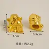 Suministrado directamente por el fabricante: Accesorios para Joyería DIY de Oro Arena Vietnamita, Tetera de Trébol de Cuatro Hojas, Conejo Lindo Personalizado, Venta al por Mayor de Joyería Pequeña de Yiwu
