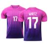 Euro 2024 Alemania camiseta de visitante Kroos 17 Wirtz 10 Mussi 13 Muller uniforme de fútbol top único