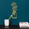 JM1074 Cross-border 3D Hollow Vase Potted Acrílico Espelho Adesivo Decoração para Casa Espelho Autoadesivo Adesivo de Parede