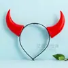 Diadema de Cuernos Rojos Pequeños Diadema de Cuernos de Demonio Decoraciones para Fiestas de Festival Día del Niño Accesorios Divertidos