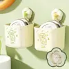 Ventosa de Flor Caja de Almacenamiento Desechada para Limpiador Facial Colgante de Pared Drenaje Inodoro Lavabo Baño Estante para Limpiador Facial