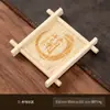 Descanso Tácito Redondo Quadrado de Bambu para Copo Isolante Térmico Tapete Ornamentos Cerimônia do Chá Doméstico Bandeja para Xícara de Chá Pequeno Tapete Decorativo para Joias