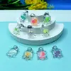 Novos Enfeites Transparentes Luminosos, Tartarugas Lantejoulas, Fofo Acessórios de Cola de Creme DIY, Enfeites de Mesa, Tartarugas Pequenas, Animais
