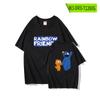 Camiseta de manga corta de periferia del juego Rainbow friends de venta caliente transfronteriza, verano, estilo de Hong Kong, guapo, combinable con todo, camiseta de algodón de media manga