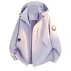 Chaqueta de tres en uno estilo camello para mujer, cortavientos e impermeable, desmontable, ropa para ciclismo y montañismo al aire libre
