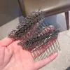 Galhos Dourados e Folhas de Jade~ Pente Invertido Estilo Retrô Francês Grampo de Cabelo Pente de Folha Pente de Inserção para Franja e Penteados de Mulheres Acessório de Cabelo