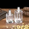 Frascos de Perfume de Luxo, Frascos Quadrados de Encaixe de 30ml, Frascos de Perfume de Luxo de 100ml, Frascos de Perfume de 50ml, Pequenos Frascos Recarregáveis para Amostras