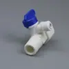 Accesorios para purificador de agua válvula de bola de tres vías de plástico entrada de 4 minutos conexión rápida de 2 minutos válvula de bola de tres vías de plástico integrado