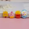 Mini Batatas Fritas doces comida e brincadeira diversão infantil feito à mão diy cola creme capa de telefone enfeite de cabeça grampo de cabelo acessórios de joalheria de resina