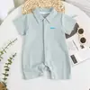 Macacão de Bebê Estilo Coreano Novo Estilo de Verão, Macacão Fashion, Macacão Estiloso para Recém-Nascidos, Macacão para Exterior