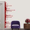 Calcomanía de Pared Elemento de Horror Calavera Sangre Huella de Mano Halloween Transfronterizo Decoración de Pared de Habitación Pintura Calcomanía Autoadhesiva