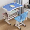 Escritorio Infantil, Escritorio de Escritura, Juego de Escritorio y Silla para Estudiantes de Primaria de Uso Doméstico para Niños y Niñas, Juego de Escritorio para Tareas de Altura Ajustable
