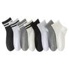 Calcetines para Mujer Primavera y Verano Calcetines de Algodón de Color Puro Clásicos Negros y Blancos Grises Calcetines Deportivos de Barra Paralela Calcetines Cortos Calcetines Cortos sin Costuras Zhuji Calcetines de Mujer