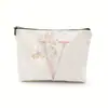 Bolsa de Almacenamiento con Cremallera Transfronteriza de Amazon Bolsa de Lino Bolsa de Almacenamiento para Artículos de Tocador Estuche para Lápices de Estudiante Bolso Cosmético Multifuncional para Mujer