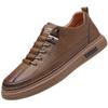 Zapatos de hombre primavera 2024 nuevos zapatos casuales de hombre versátiles de moda zapatos de tabla de hombre zapatos de cuero realmente súper suaves zapatos de cuero transpirable para hombre