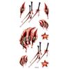 Calcomanías de Tatuaje de Rosa Tridimensional 3D Douyin Celebridad de Internet Impresión a Color Calcomanías de Tatuaje Mariposa Flor Calcomanías de Tatuaje Impermeables