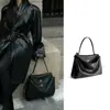 Bolso Tote Roden de B Gran Capacidad Nicho Ins Bolso de Hombro Unisex Relajado Bolso Cruzado Piel Genuina Bolso Kelly