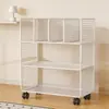 Estantería, organizador de escritorio, estante de almacenamiento de oficina de pie, organizador de escritorio multicapa, montado en la pared, simple y estantería pequeña móvil