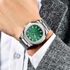 Reloj para Hombre Bangwei/Lige Retro Cuadrado Nautilus Negocio Acero Inoxidable Resistente al Agua Luminoso Reloj de Cuarzo