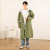 Capa de Chuva Estilo Corta-Vento Peça Única, Longa para Caminhadas ao Ar Livre, À Prova de Chuva Forte, Poncho Estilo Corta-Vento Espessado e Alongado para Homens e Mulheres