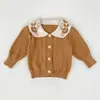 Abrigo Sudadera de Bebé Otoño e Invierno en Liquidación, Suéter Tejido Elegante para Bebés Niñas, Abrigo Cárdigan Versátil