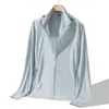 Ropa de Trabajo de Verano con Capucha de Seda de Hielo Protección Solar para Hombres, Ropa Transpirable con Protección Solar, Chaqueta para Pesca al Aire Libre, Moda Transpirable de Seda de Hielo 2026