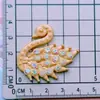 Números de Pedrería Coloridos 100, Cisne, Flor, Abeja, Dijes DIY para Zapatos, Decoraciones para Fundas de Teléfono, Pinzas para el Cabello, Accesorios de Plástico para Ropa