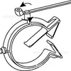 Hellermanntyton Abrazadera para Tubo Dividida Sujetador Fijo 156-01032 T50Svcoc10-14