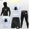 Traje deportivo de fitness transfronterizo para hombre, para correr, entrenar, primavera y verano, de secado rápido, muy elástico, ajustado, para correr por la mañana y por la noche, para baloncesto.