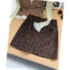 Falda de corte A de cintura alta, elegante, estilo principios de otoño, juvenil y chic, versátil, adelgazante, con estampado de leopardo de moda, hecha a medida