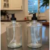 Nueva Botella de Vidrio de 500 ml con Hombro Inclinado y Cuello Alto Tipo Push para Champú, Botella para Cuidado, Botella para Desodorante, Loción Corporal para Baño