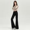 Young Orange# Novo Micro-La Casual Outono e Inverno Calças Femininas Cintura Alta Slim-Fit Emagrecedor Cordão Moda All-Match Tênis